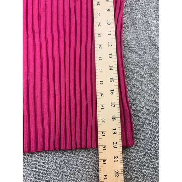 Veronica Beard Nellie Turtleneck Top Sweater XS Pink Ribbed Long Sleeve Pullover - Picture 6 of 7